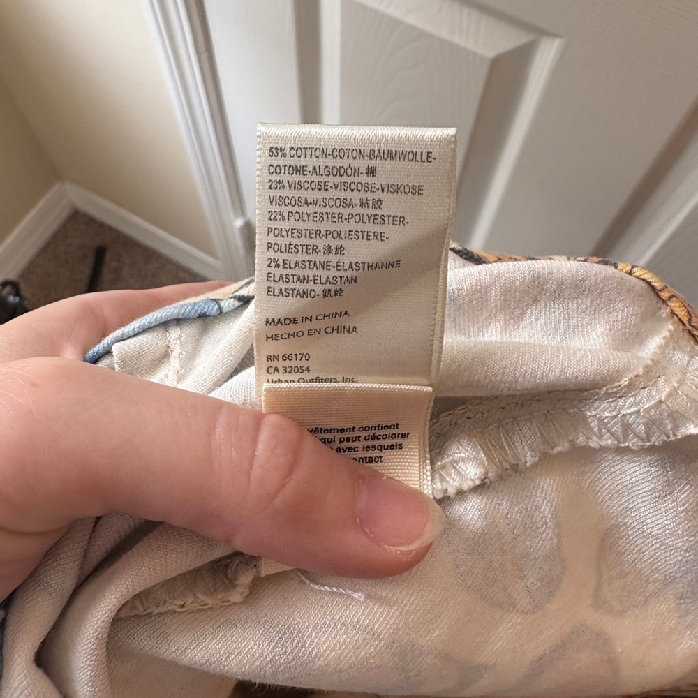 NWOT - We The Free Multicolor Butterfly Flare Pant - Picture 5 of 5